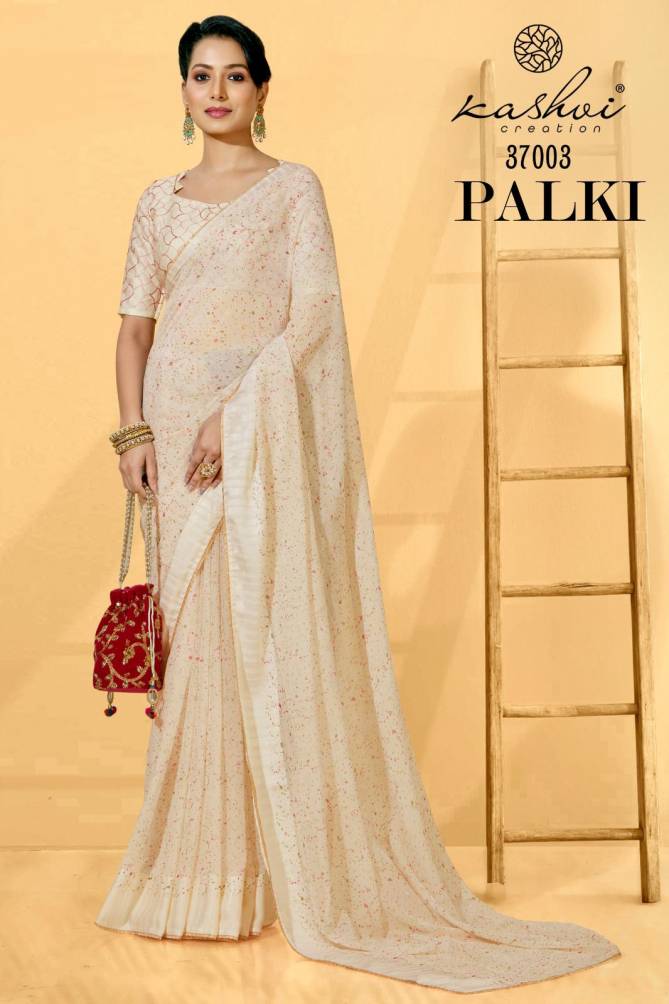 Palki By Kashvi 37001-37005 Georgette Sarees Catalog